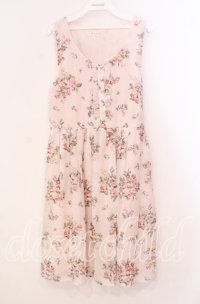 axes femme / 花柄ワンピース  ピンク O-25-12-02-005-AX-OP-IG-OS
