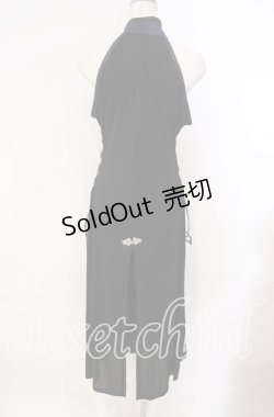 画像4: Qutie Frash / チャイナホルターロングワンピ  ブルー O-25-12-02-045-QU-OP-IG-OS