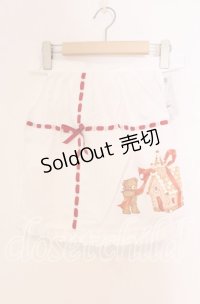 axes femme kawaii / お菓子の家プリントエプロン  オフ O-25-12-02-046-AX-SK-IG-OS