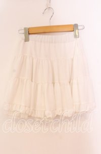 Princess Melody / チュールフリルスカート  シロ O-25-12-02-047-EL-SK-IG-OS