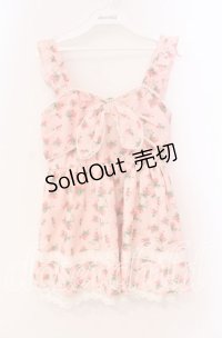 Ank Rouge / いちご柄Aライントップス M ピンク O-25-12-02-051-CA-TO-OW-OS