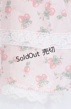 画像3: Ank Rouge / いちご柄Aライントップス M ピンク O-25-12-02-051-CA-TO-OW-OS