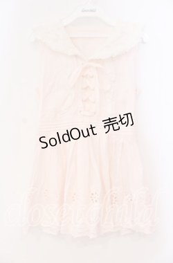 画像1: LIZ LISA / 裾カットワークセーラートップス 0 ピンク O-25-12-02-052-LO-TO-OW-OS