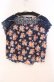 画像3: LIZ LISA / レース切り替え花柄Tシャツ 0 ネイビー O-25-12-02-053-LO-TO-OW-OS (3)