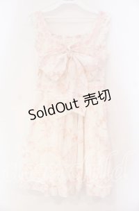 LIZ LISA / リボン柄ワンピース 0 ピンク O-25-12-02-055-LO-OP-OW-OS