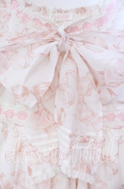 画像2: LIZ LISA / リボン柄ワンピース 0 ピンク O-25-12-02-055-LO-OP-OW-OS