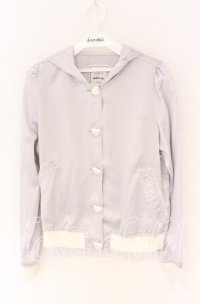 Ank Rouge / うさみみサテンライトブルゾン  グレー O-25-12-02-1001-CA-TO-IG-OS