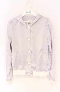 画像1: Ank Rouge / うさみみサテンライトブルゾン  グレー O-25-12-02-1001-CA-TO-IG-OS