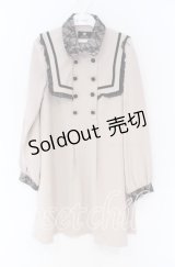 Rojita / レースフリルセーラーカラー風ワンピース  ピンク O-25-12-02-1035-LO-OP-IG-OS