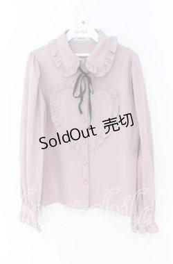 画像1: Ank Rouge / フロントハートデザインブラウス  ピンク O-25-12-02-1037-CA-BL-IG-OS
