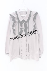 Rojita / ダブルリボンフリルブラウス  ピンク×クロ O-25-12-02-1038-LO-BL-IG-OS