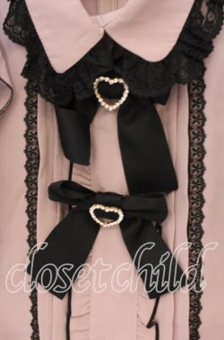 画像2: Rojita / ダブルリボンフリルブラウス  ピンク×クロ O-25-12-02-1038-LO-BL-IG-OS