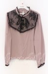 画像1: Rojita / レースアップブラウス  ピンク×クロ O-25-12-02-1039-LO-BL-IG-ZS (1)