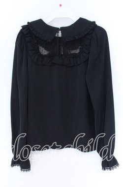 画像3: MA*RS / スクエアドットチュールプルブラウス  クロ O-25-12-02-1040-EL-BL-IG-OS