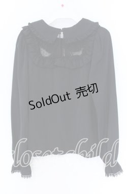 画像3: MA*RS / スクエアドットチュールプルブラウス  クロ O-25-12-02-1040-EL-BL-IG-OS