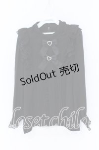 Rojita / ダブルリボンフリルブラウス  クロ O-25-12-02-1041-LO-BL-IG-OS