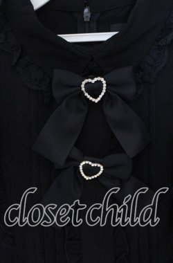 画像2: Rojita / ダブルリボンフリルブラウス  クロ O-25-12-02-1041-LO-BL-IG-OS