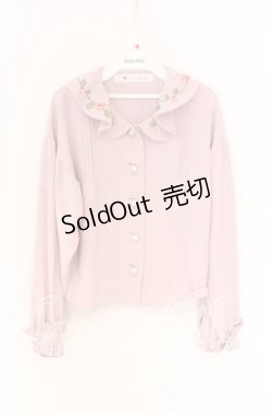 画像1: Swankiss / 薔薇刺繍ブラウス  ピンク O-25-12-02-1005-CA-BL-IG-OS