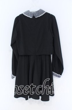 画像3: Rojita / 衿レースWベルトワンピース  クロ O-25-12-02-1044-LO-OP-IG-OS