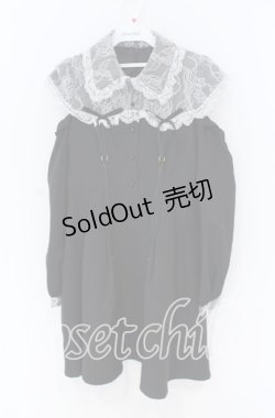 画像1: Rojita / レース切替ガーターワンピース  クロ O-25-12-02-1045-LO-OP-IG-OS