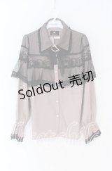 Rojita / チュールシアーケープブラウス  ピンク O-25-12-02-1052-LO-BL-IG-OS