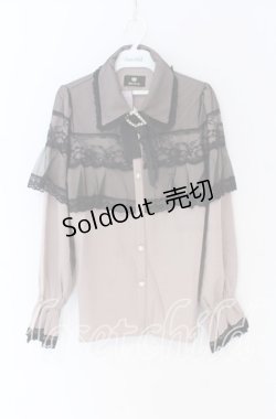 画像1: Rojita / チュールシアーケープブラウス  ピンク O-25-12-02-1052-LO-BL-IG-OS