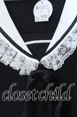 画像2: MA*RS / セーラーカラーブラウス  クロ×シロ O-25-12-02-1054-EL-BL-IG-OS