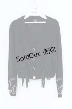 画像1: Rojita / サイド編み下げカーディガン  クロ O-25-12-02-1006-LO-TO-IG-OS