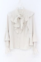 Rojita / レーシーリボン袖ボリュームブラウス  アイボリー O-25-12-02-1056-LO-BL-IG-OS