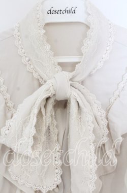 画像2: Rojita / レーシーリボン袖ボリュームブラウス  アイボリー O-25-12-02-1056-LO-BL-IG-OS