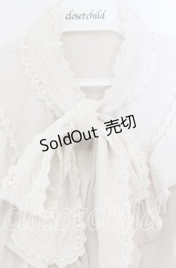 画像2: Rojita / レーシーリボン袖ボリュームブラウス  アイボリー O-25-12-02-1056-LO-BL-IG-OS