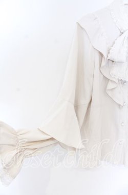 画像3: Rojita / レーシーリボン袖ボリュームブラウス  アイボリー O-25-12-02-1056-LO-BL-IG-OS