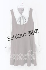 Rojita / ジャンスカライクビジュ釦ワンピース  ピンク×シロ O-25-12-02-1057-LO-OP-IG-OS