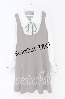 画像1: Rojita / ジャンスカライクビジュ釦ワンピース  ピンク×シロ O-25-12-02-1057-LO-OP-IG-OS