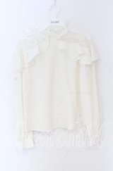 Ank Rouge / ショルダーレースブラウス  シロ O-25-12-02-1060-CA-BL-IG-OS