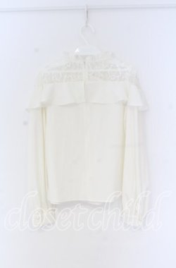 画像3: Ank Rouge / ショルダーレースブラウス  シロ O-25-12-02-1060-CA-BL-IG-OS