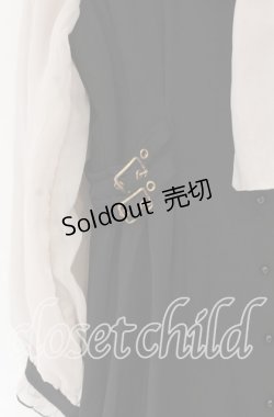 画像2: Rojita / BIGリボン配色ワンピース  クロ×ベージュ O-25-12-02-1067-LO-OP-IG-OS