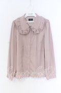 evelyn / タック丸襟ブラウス  ピンク O-25-12-02-1068-LO-BL-IG-OS