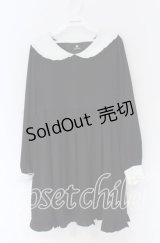 Rojita / フリル配色ワンピース  クロ×シロ O-25-12-02-1069-LO-OP-IG-OS