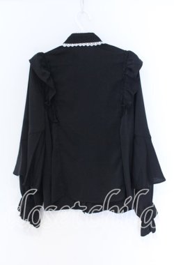 画像3: Rojita / レーシーリボン袖ボリュームブラウス  クロ×シロ O-25-12-02-1075-LO-BL-IG-OS