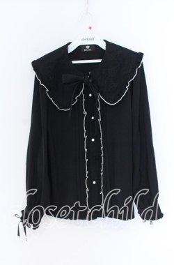 画像1: Rojita / くま耳ブラウス  クロ O-25-12-02-1076-LO-BL-IG-OS