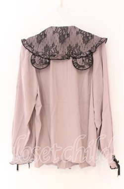 画像2: Rojita / くま耳ブラウス  ピンク×クロ O-25-12-02-1077-LO-BL-IG-OS