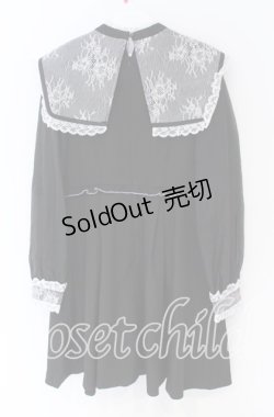 画像3: Rojita / 配色レースセーラーカラーワンピース  クロ×シロ O-25-12-02-1078-LO-OP-IG-OS