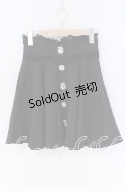 画像1: Rojita / ジャガードフレアスカート  クロ O-25-12-02-1079-LO-SK-IG-OS