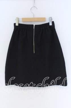 画像2: Ank Rouge / リボンフリル台形スカート  クロ O-25-12-02-1080-CA-SK-IG-OS