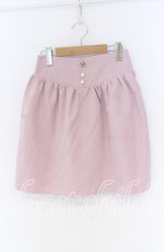 画像1: MA*RS / ビジュー台形スカート  ピンク O-25-12-02-1081-EL-SK-IG-ZT373 (1)