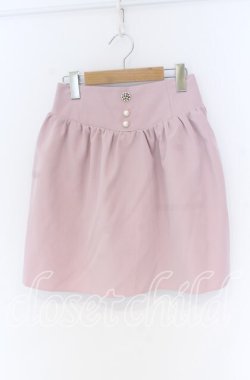 画像1: MA*RS / ビジュー台形スカート  ピンク O-25-12-02-1081-EL-SK-IG-OS