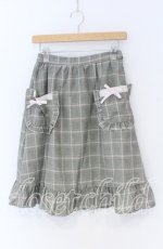 画像1: Swankiss / ポケットリボン台形スカート  グレー O-25-12-02-1082-CA-SK-IG-ZT372 (1)