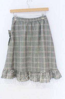 画像2: Swankiss / ポケットリボン台形スカート  グレー O-25-12-02-1082-CA-SK-IG-OS