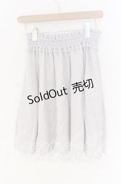 画像2: Ank Rouge / ギンガムチェックフレアーミニスカート  グレー O-25-12-02-1084-CA-SK-IG-ZT372